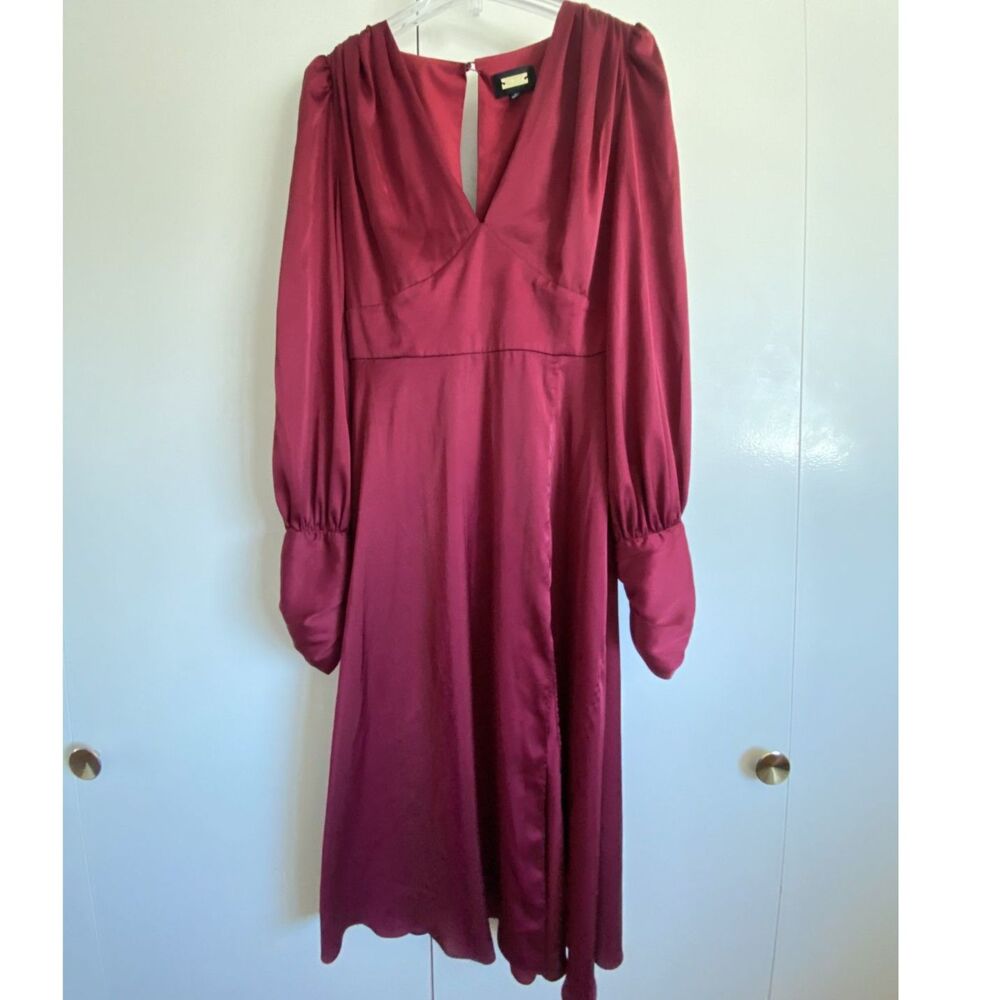 Alexia Admor Red Pink Cocktail Dress Sleeveless Sheath Women's Size 8 NWT